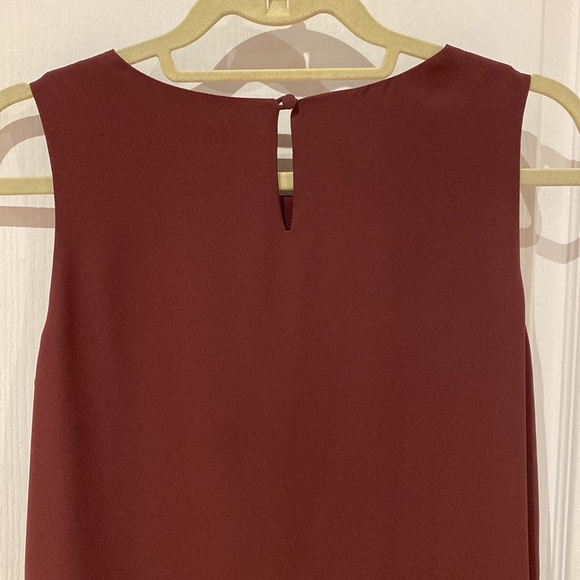 Melanie Lyne Wine Tank Blouse - Picture 3 of 3